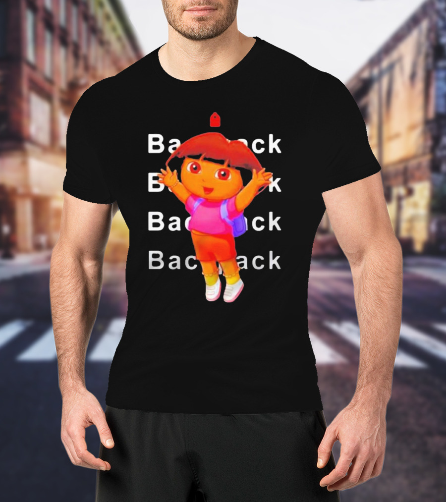 Dora Backpack Adventures Playful Youthful T-Shirt
