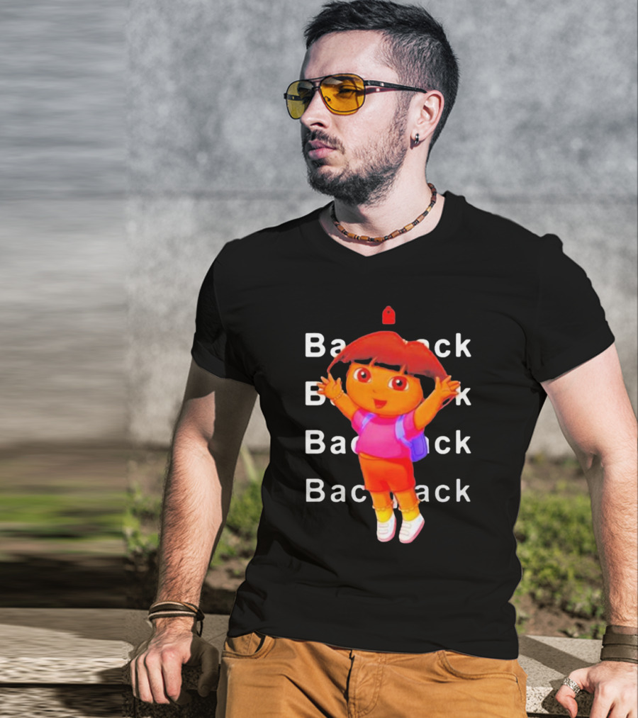 Dora Backpack Adventures Playful Youthful T-Shirt