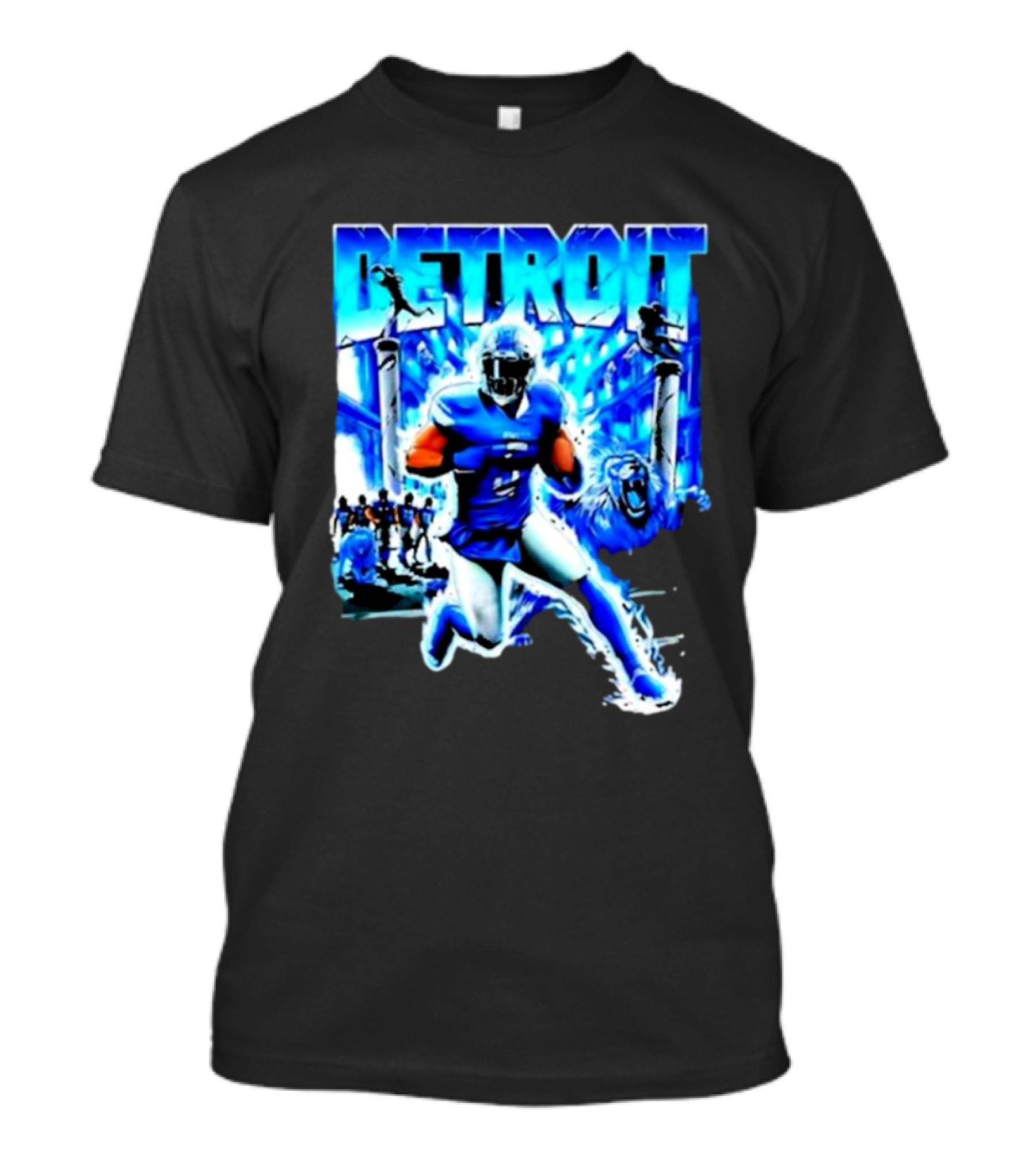 Detroit Football Lions Player Dynamic Action Official Merchandise T-Shirt