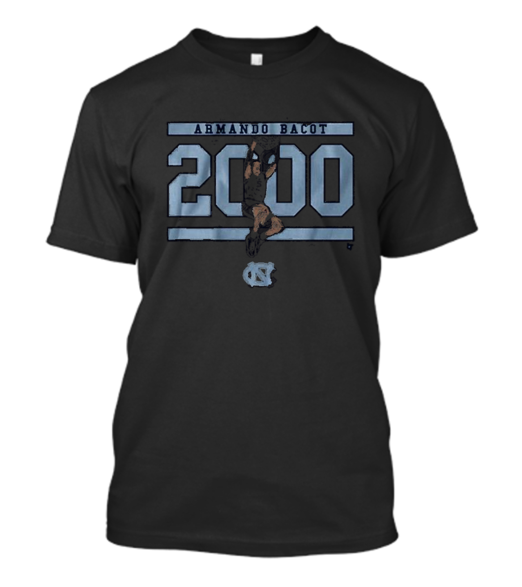 Armando Bacot UNC 2000 Basketball UNC T-Shirt