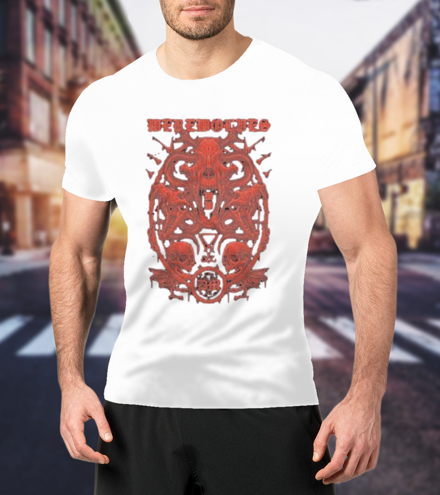 Werewolves Their Own Blood Gothic Skull And Bat T-Shirt
