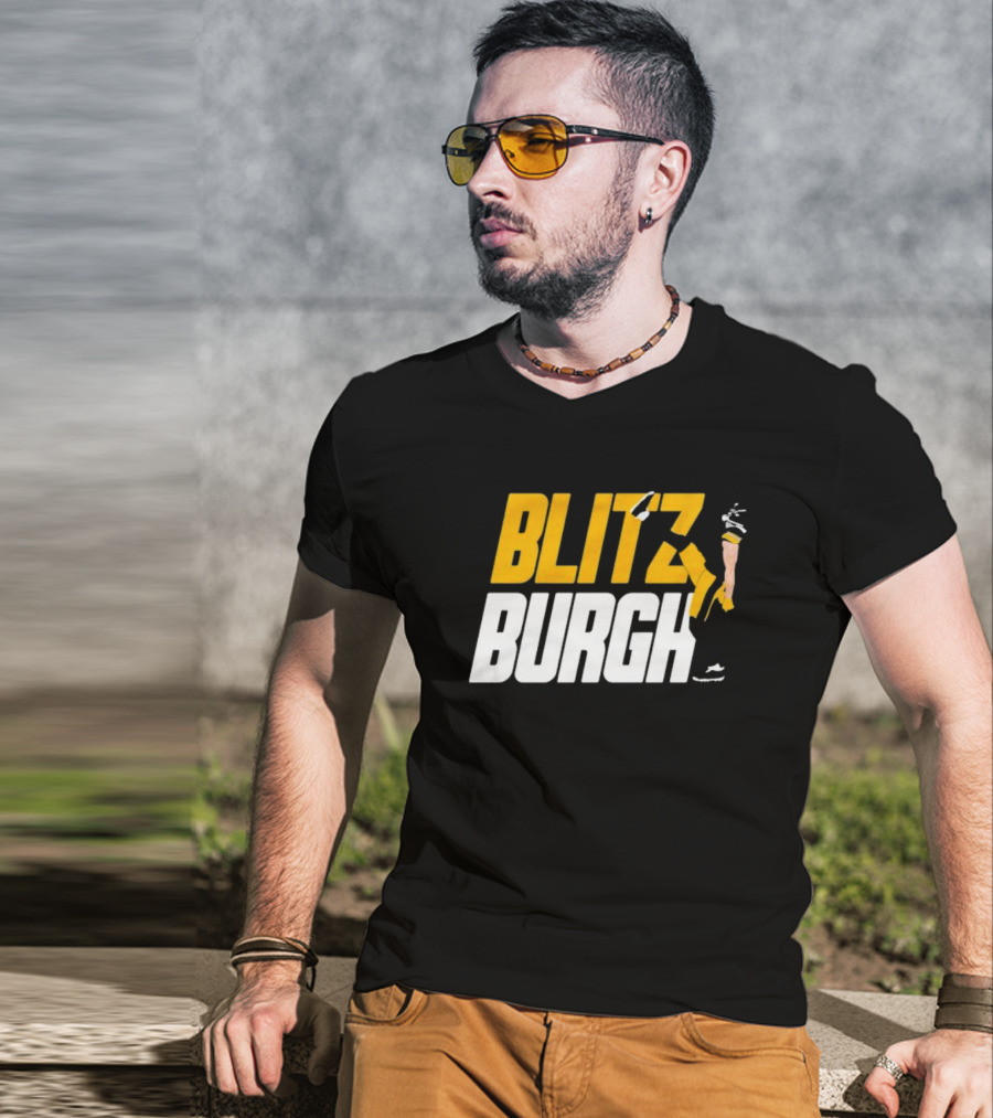 Pittsburgh Steelers Blitzburgh Kicking Action T-Shirt