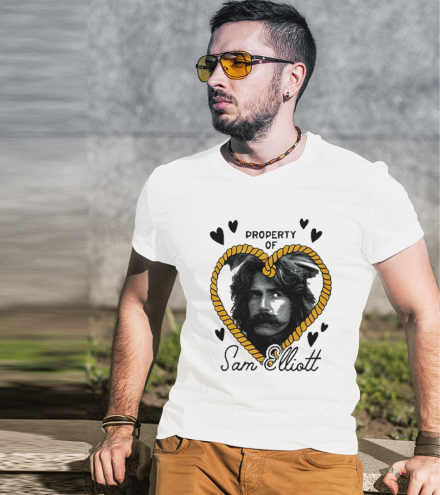 Property Of Sam Elliott Heart Rope T-Shirt
