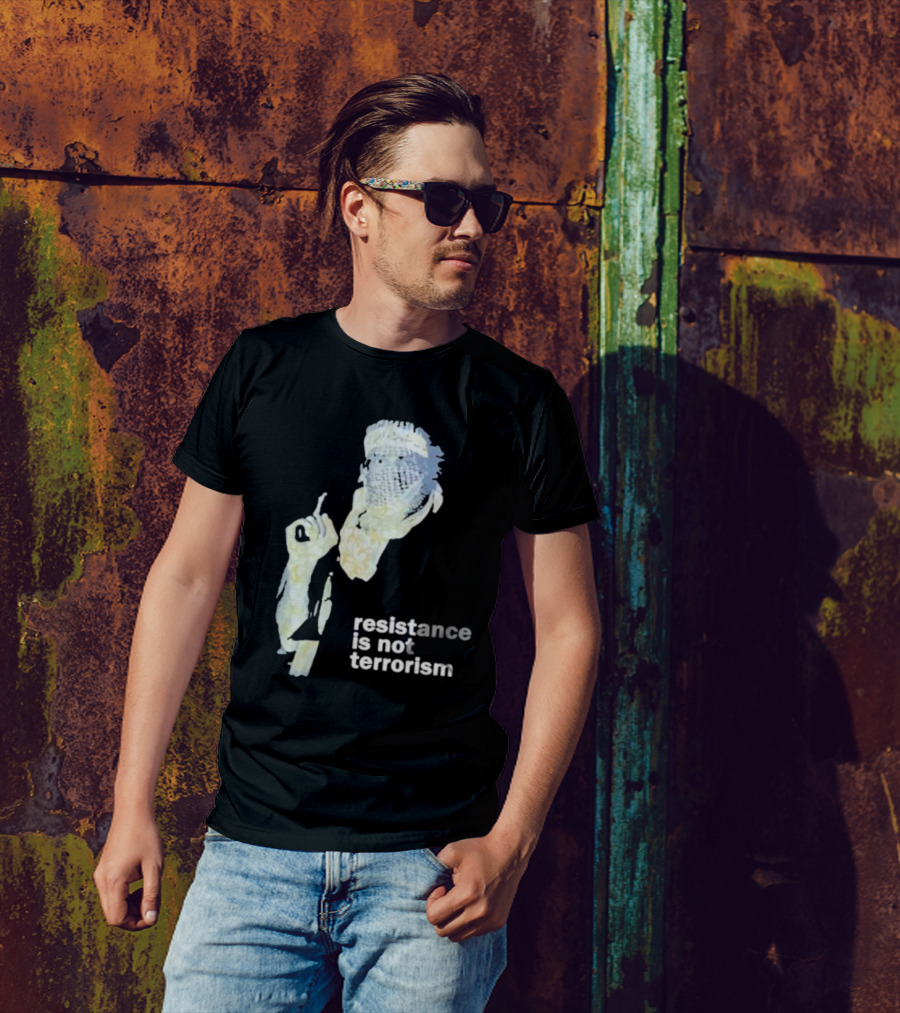 Resistance Is Not Terrorism Masked Figure T-Shirt