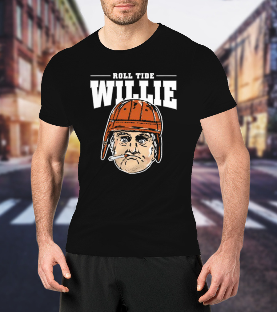 Roll Tide Willie Cartoon Helmet Face T-Shirt