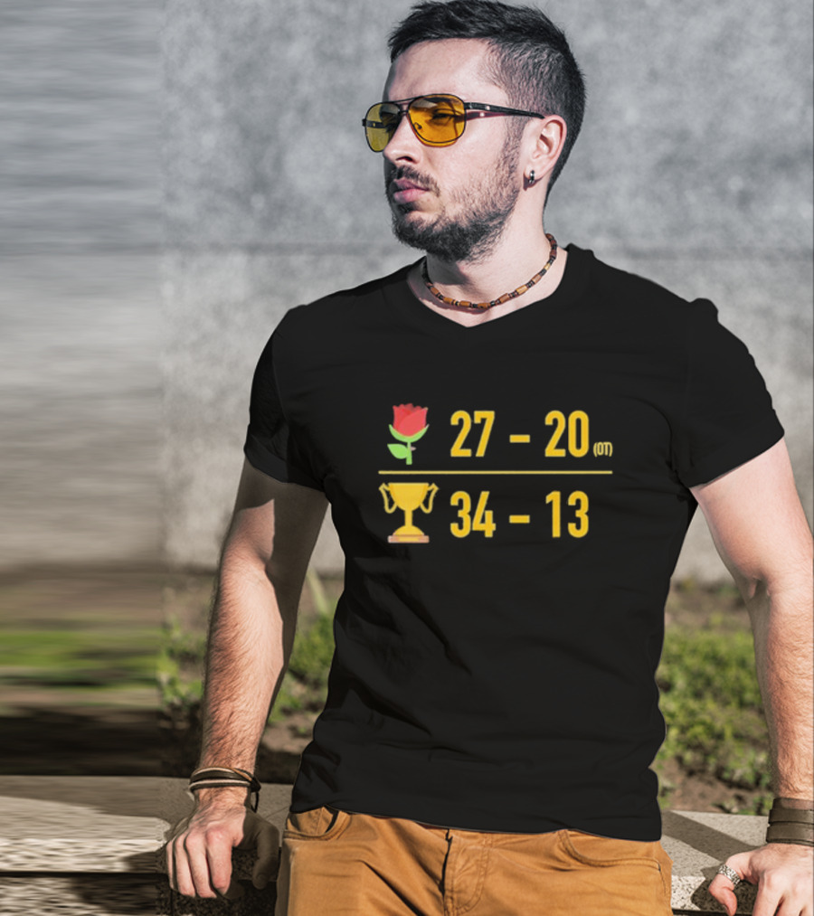 27-20 Rose OT Trophy 34-13 Triblend T-Shirt