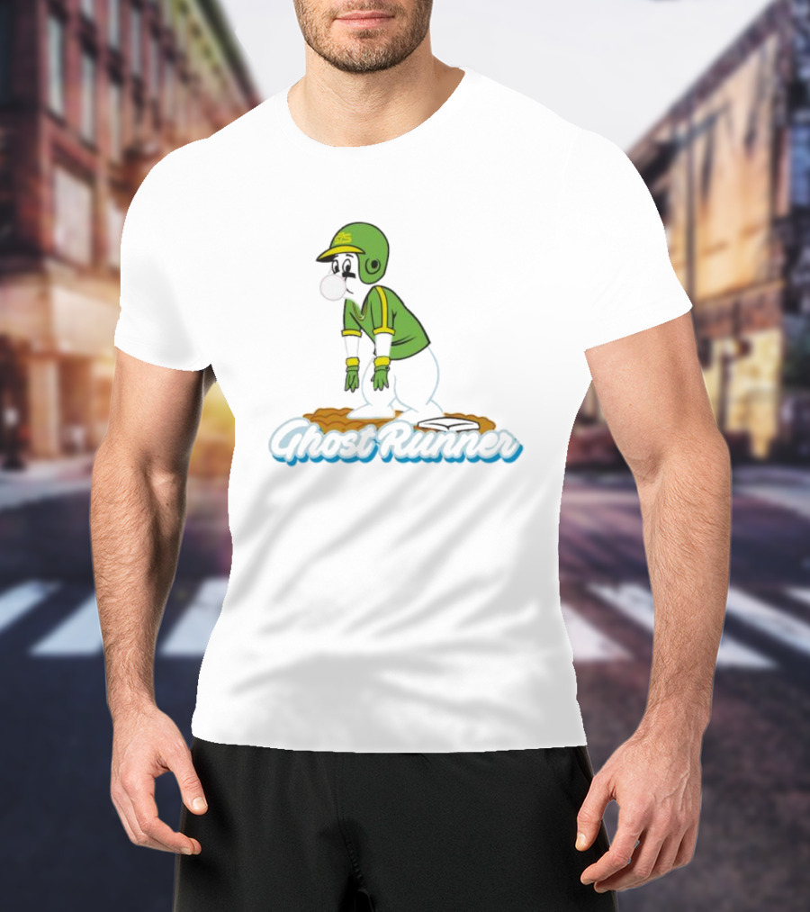 S7s Ghost Runner Baseball Player Bubblegum T-Shirt