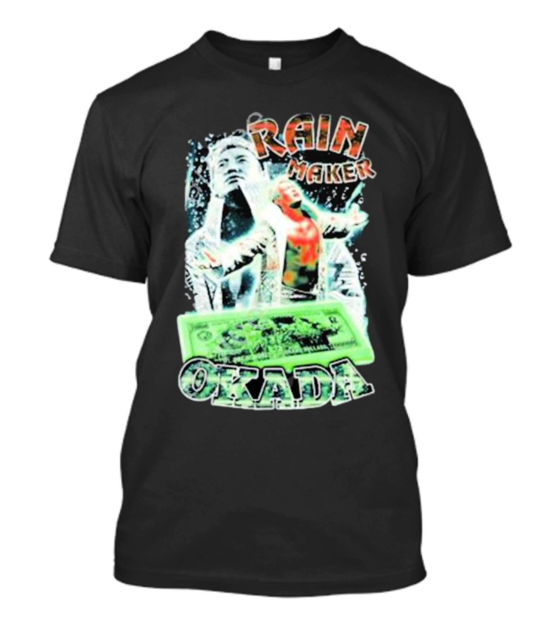 Rainmaker Kazuchika Okada Silvamore Dollar Bill T-Shirt