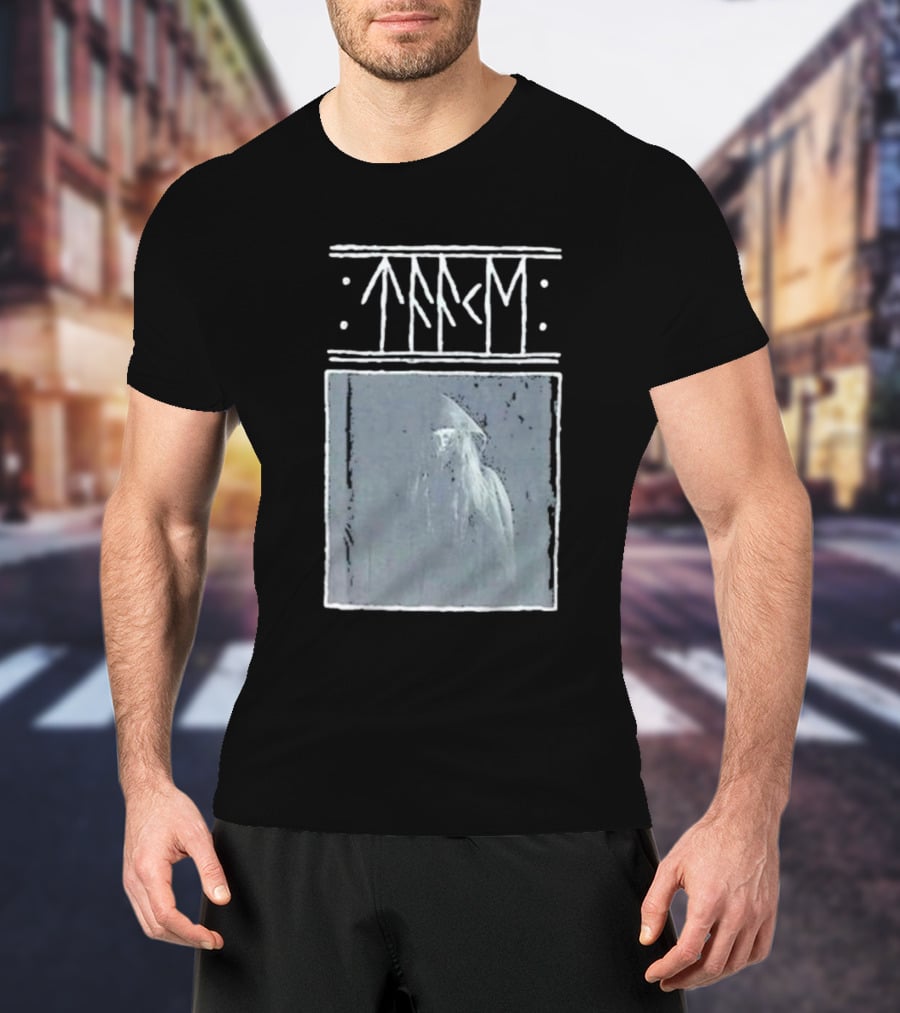 Taake Stridens Hus Nordic Runes Monochrome T-Shirt