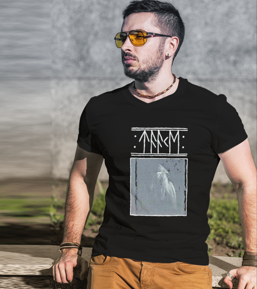 Taake Stridens Hus Nordic Runes Monochrome T-Shirt
