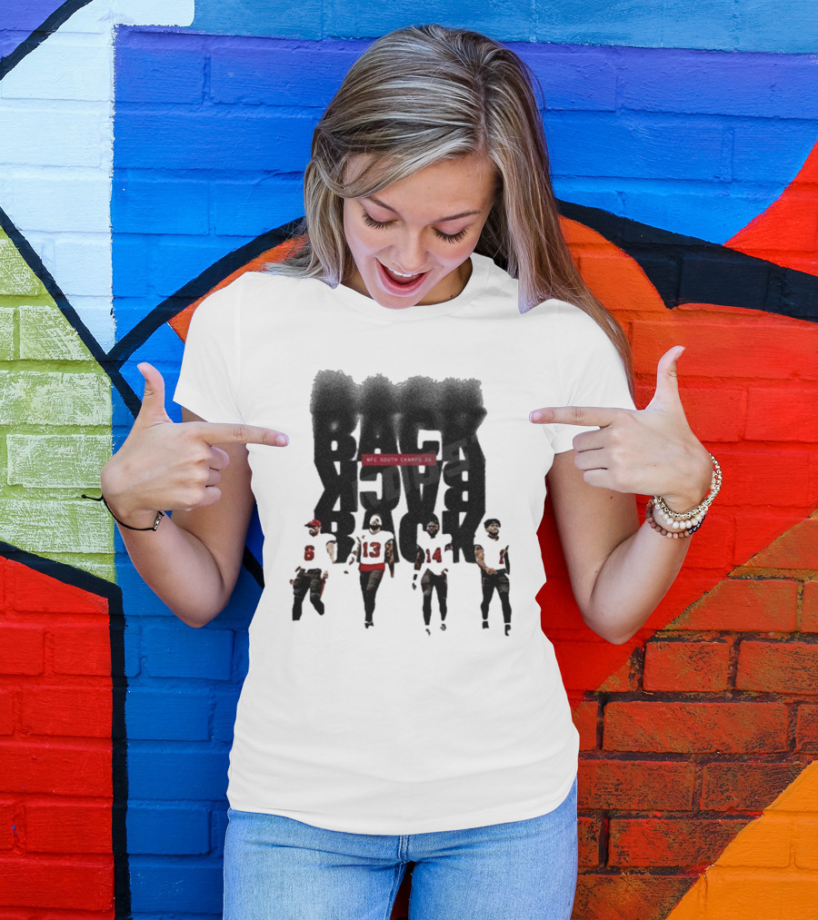 Tampa Bay Buccaneers Back To Back To Back NFC South Champs 3x Players T-Shirt