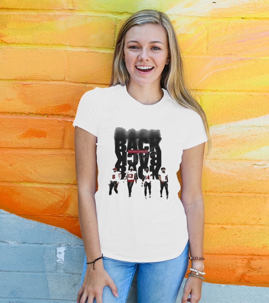 Tampa Bay Buccaneers Back To Back To Back NFC South Champs 3x Players T-Shirt