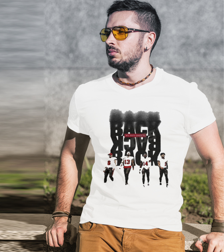 Tampa Bay Buccaneers Back To Back To Back NFC South Champs 3x Players T-Shirt