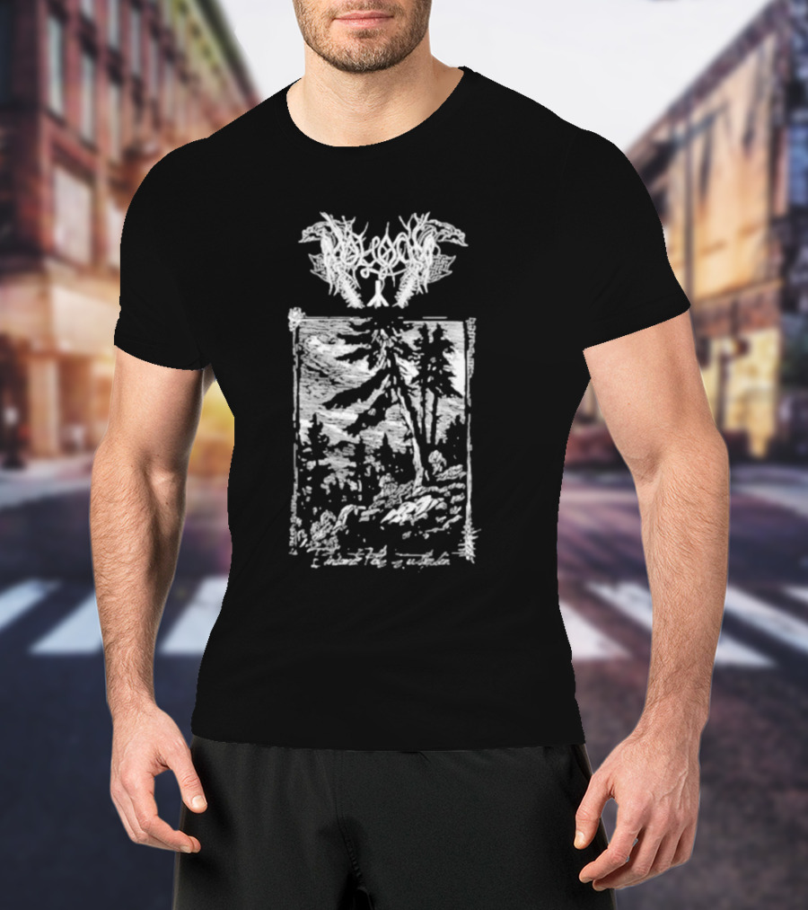 Moloch Einsamer Platz Zu Sterben Black Metal Forest Scene T-Shirt