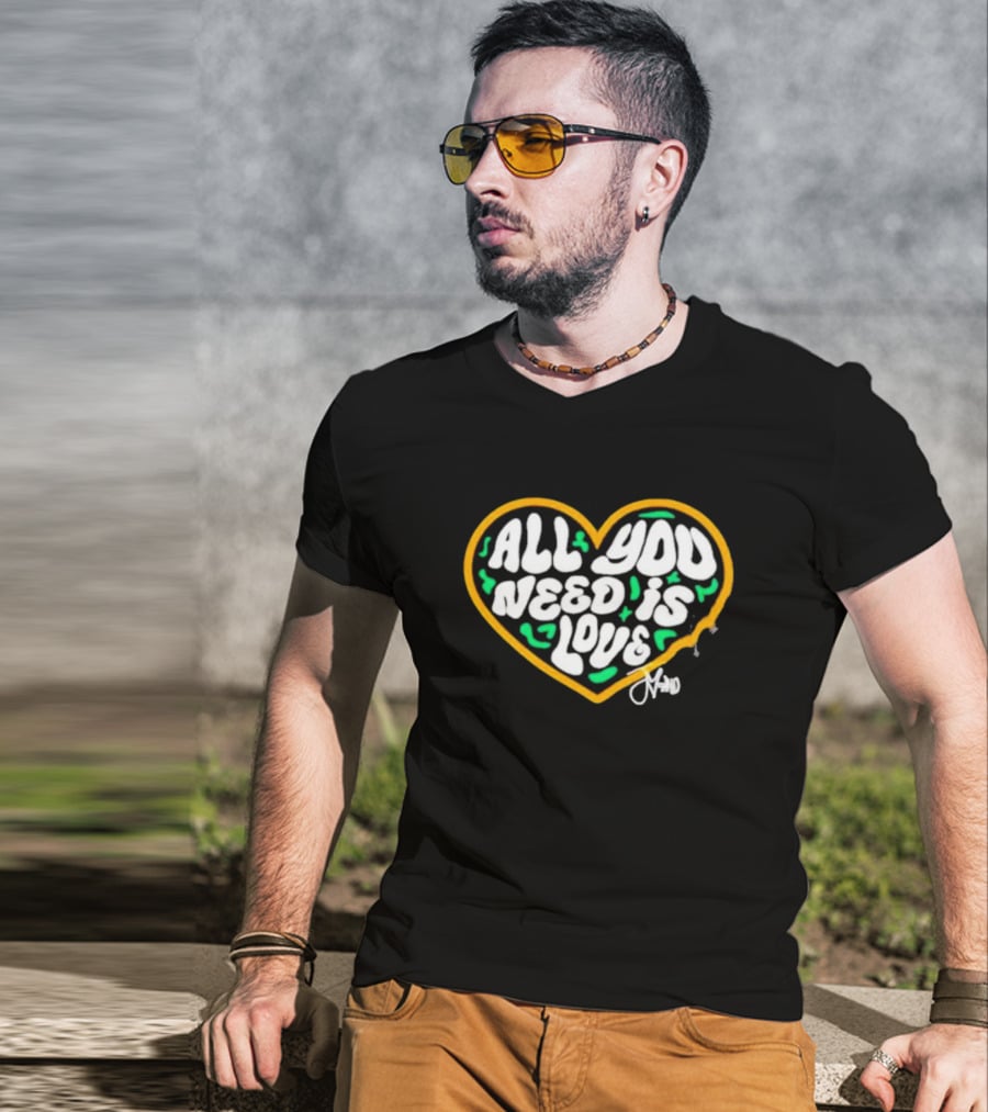 Packer All You Need Is Love Heart T-Shirt
