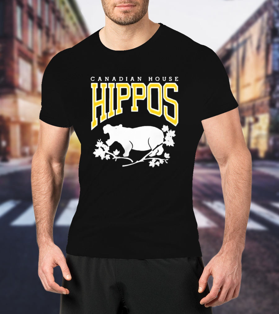 Canadian House Hippos Maple Leaf T-Shirt