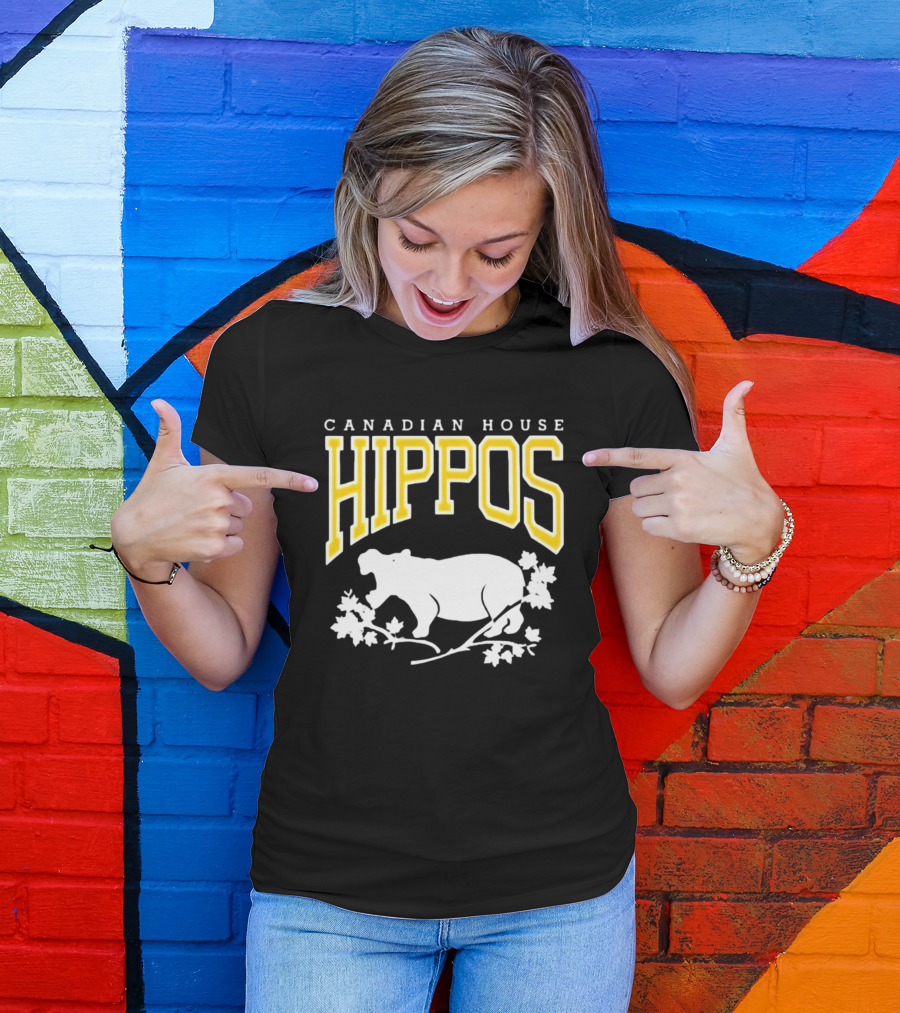 Canadian House Hippos Maple Leaf T-Shirt