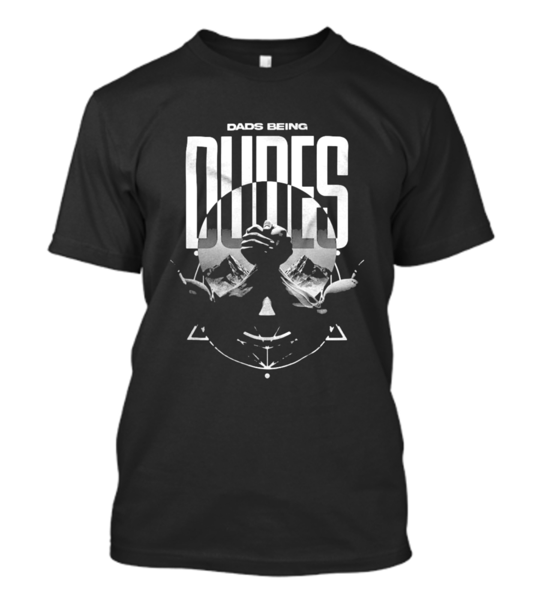 Dads Being Dudes Arm Wrestling Circle T-Shirt