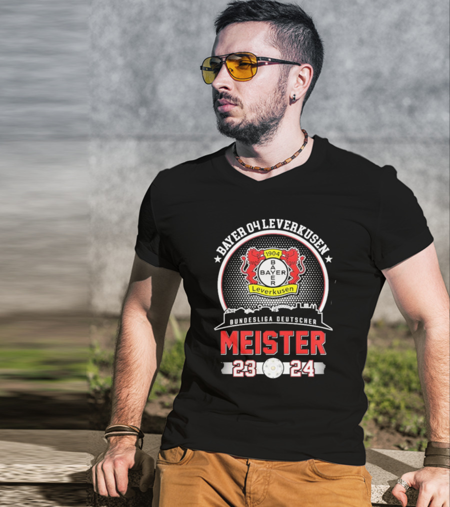 Bayer 04 Leverkusen 1904 Bundesliga Deutscher Meister 23 24 T-Shirt