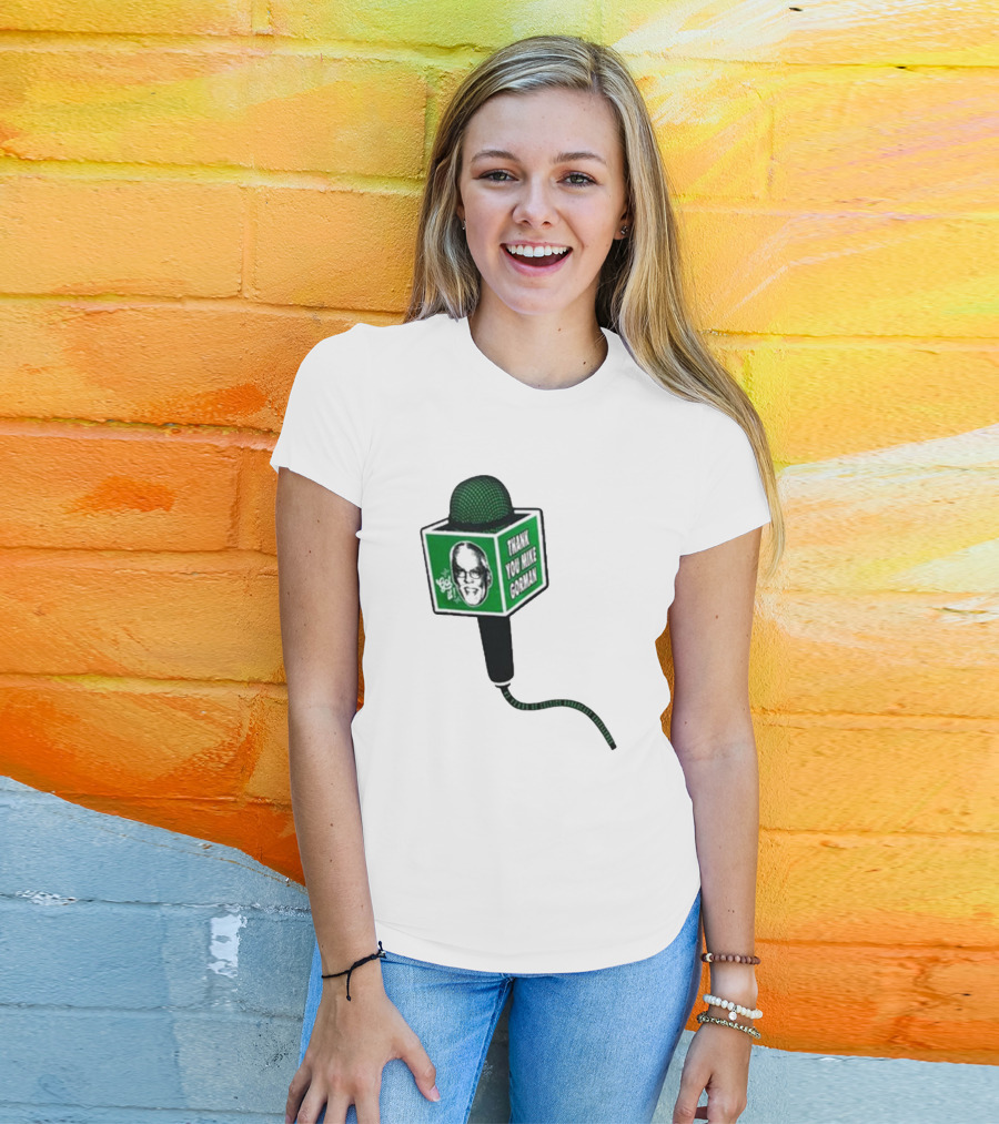 Celtics Thank You Mike Gorman Microphone T-Shirt