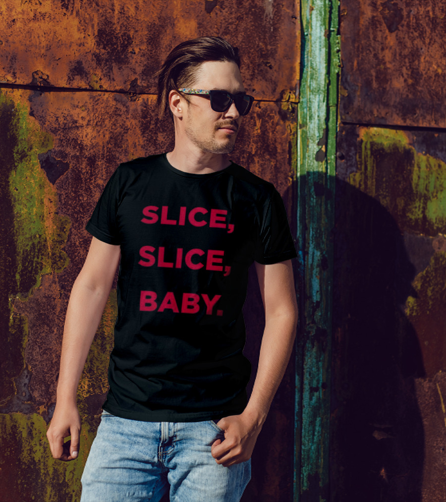 Cheesecake Rewards Slice Slice Baby Text Playful Saying T-Shirt