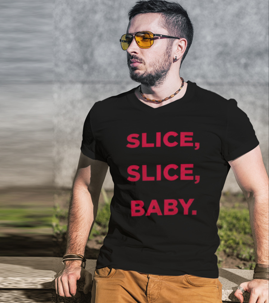 Cheesecake Rewards Slice Slice Baby Text Playful Saying T-Shirt