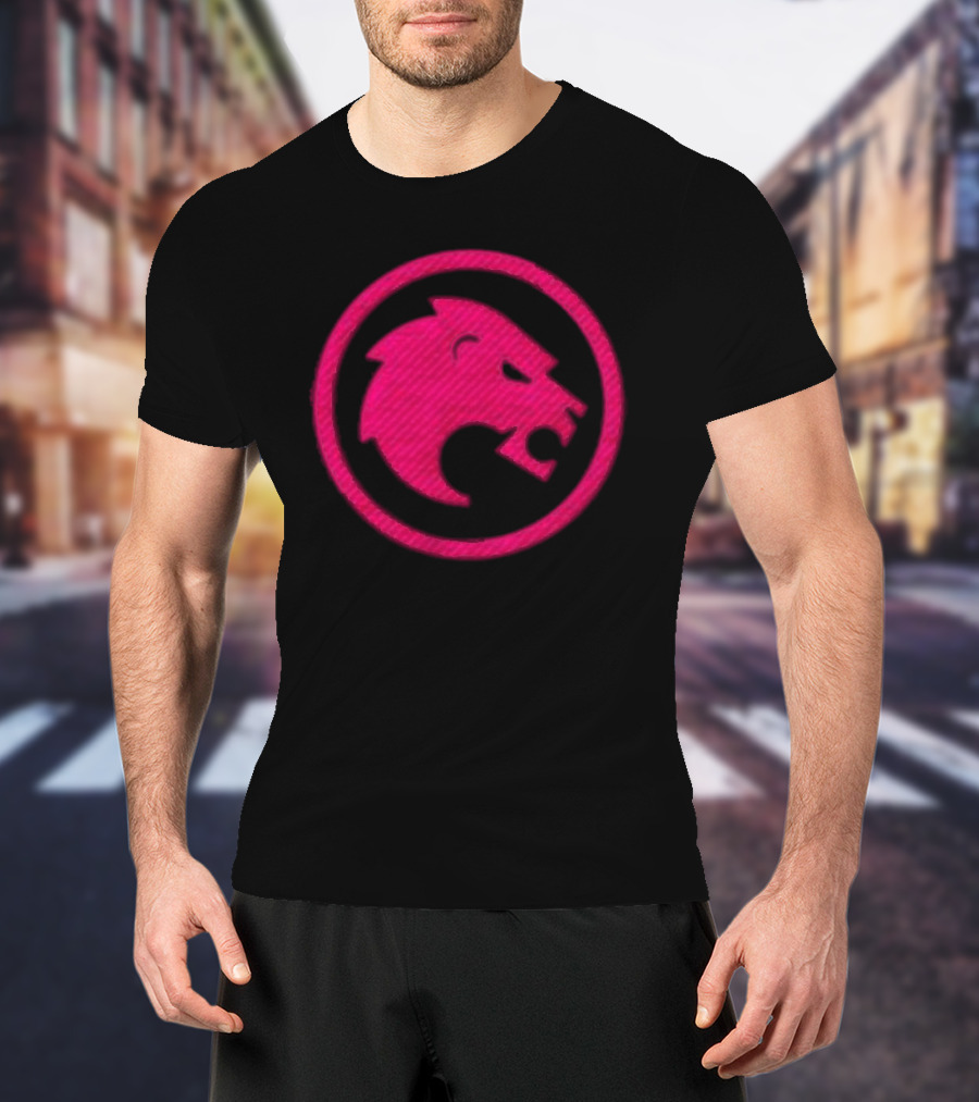 Jon Rahm Sponsor Legion XIII Pink Lion Emblem T-Shirt