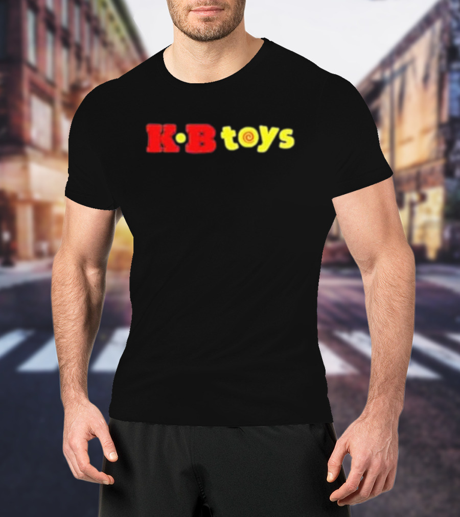 KB Toys Red Yellow Spiral T-Shirt