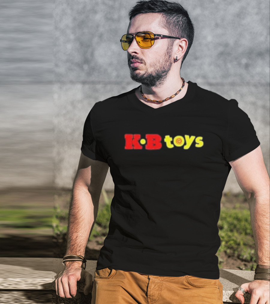 KB Toys Red Yellow Spiral T-Shirt