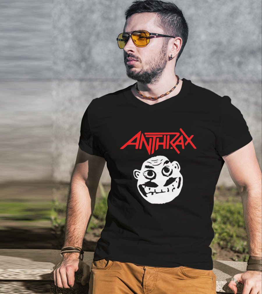 Rare Anthrax Angry Face T-Shirt