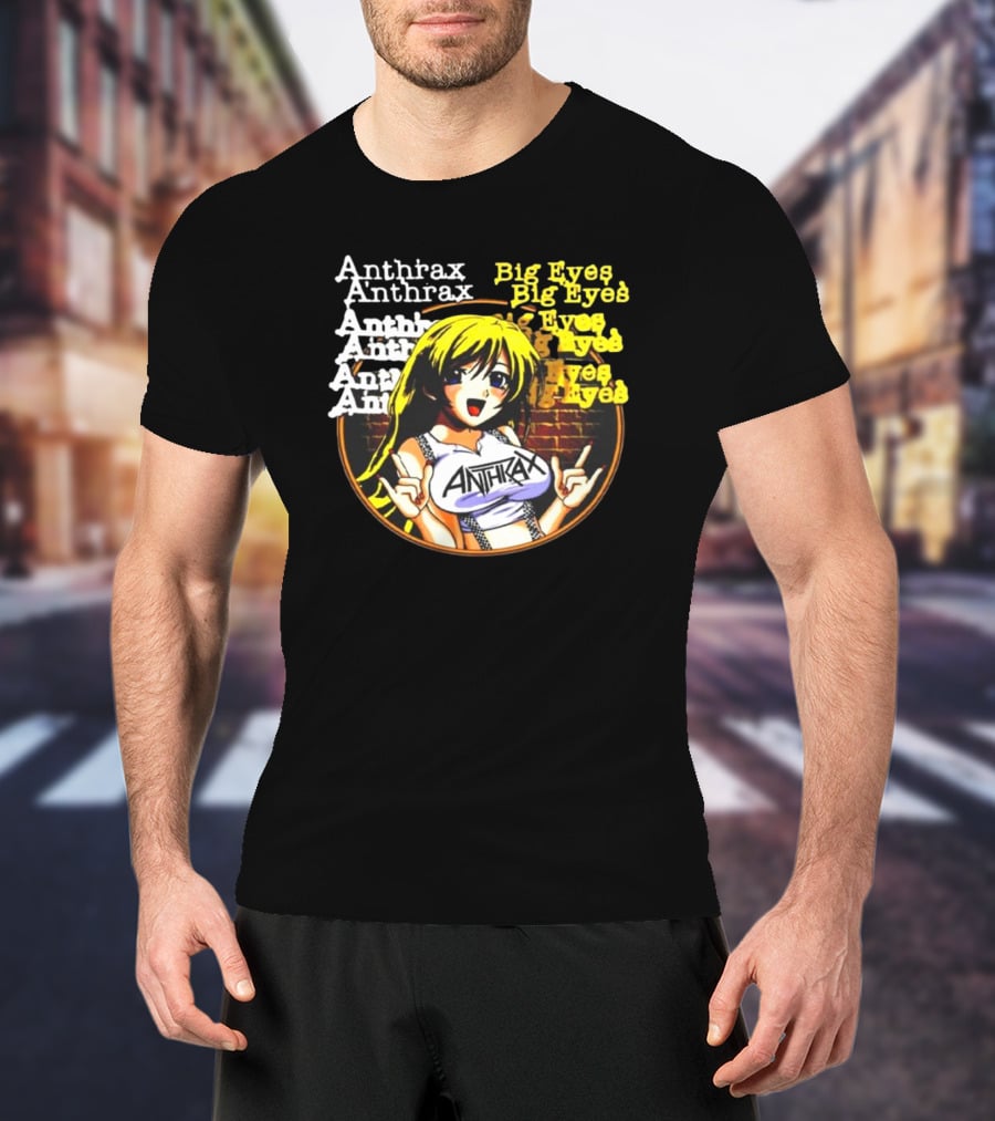 Anthrax Big Eyes Vintage Manga T-Shirt