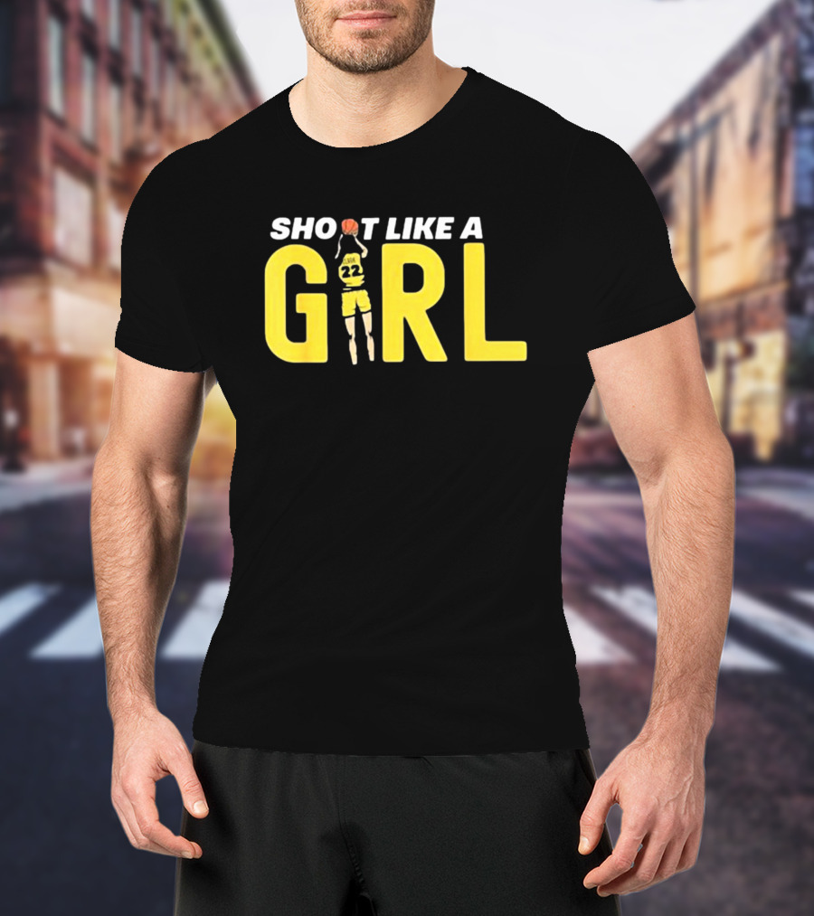 Shoot Like A Girl 22 Fan Basketball Jumper T-Shirt