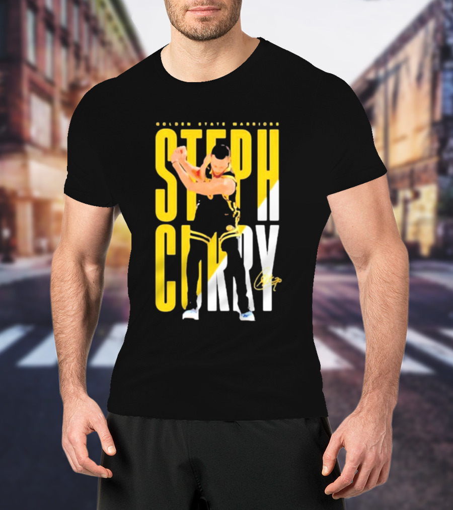 Golden State Warriors Steph Curry Golf Celebration Signature T-Shirt