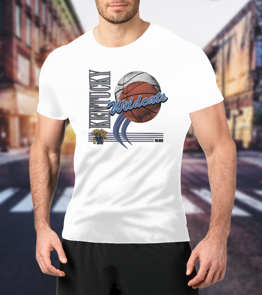 Kentucky Wildcats Basketball Slam Vintage T-Shirt