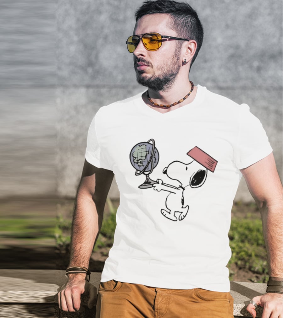 Snoopy Earth Day Take Care Of The Planet T-Shirt