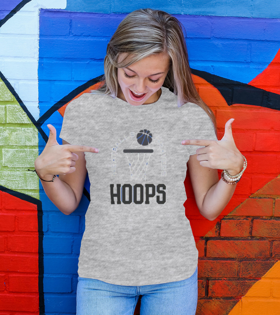 Meatballs Prayers Hoops Basketball Theme Association T-Shirt