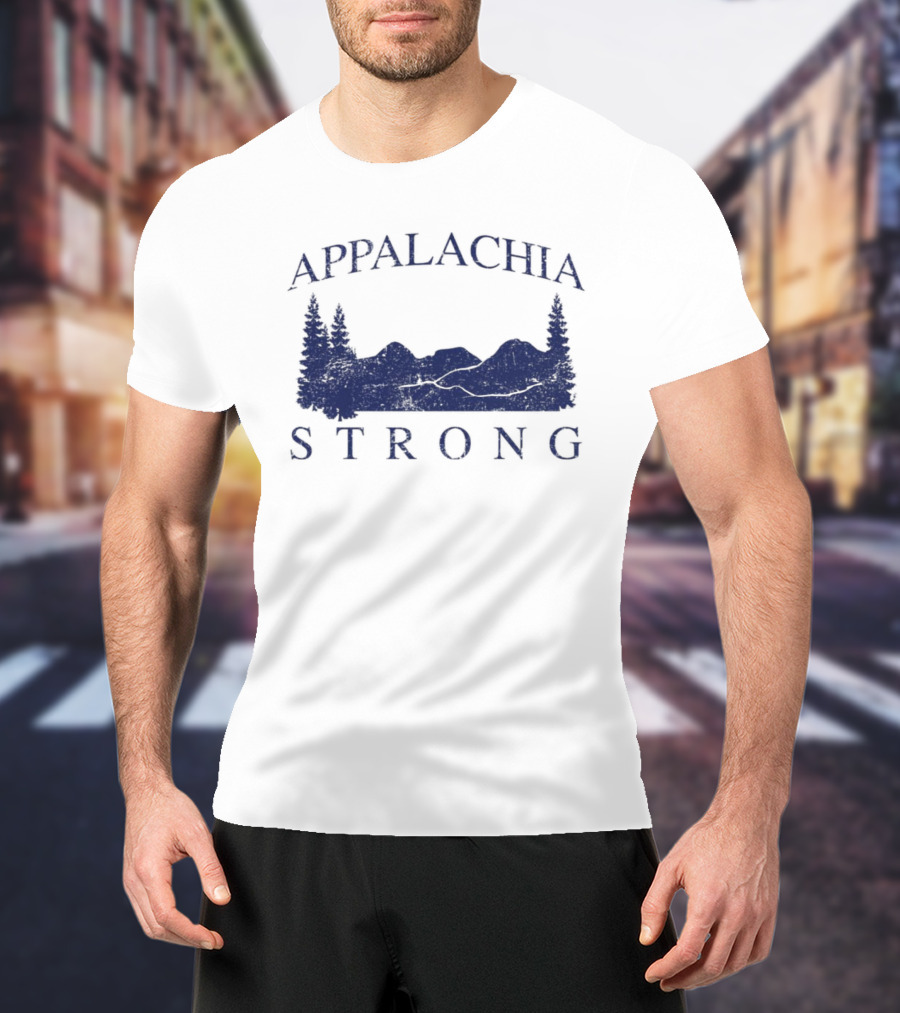 Appalachia Mountain Strong Rugged Treeline T-Shirt