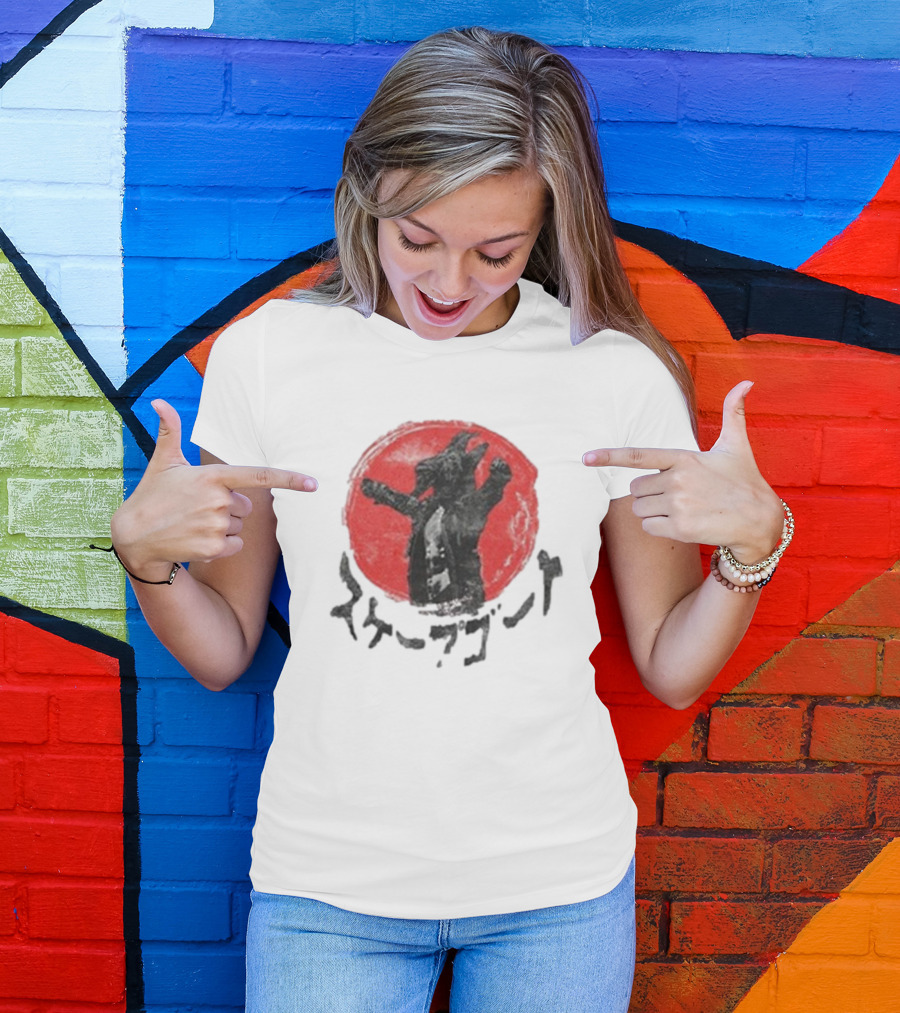 Scapegoat Kanji Red Circle Japanese Character T-Shirt