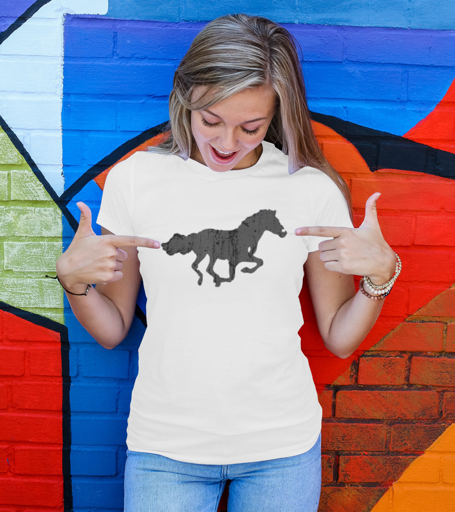 Vintage Horse Print T-Shirt