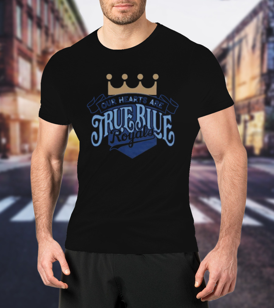 Bring Out The Blue Our Hearts Are True KC Royals Giveaway T-Shirt