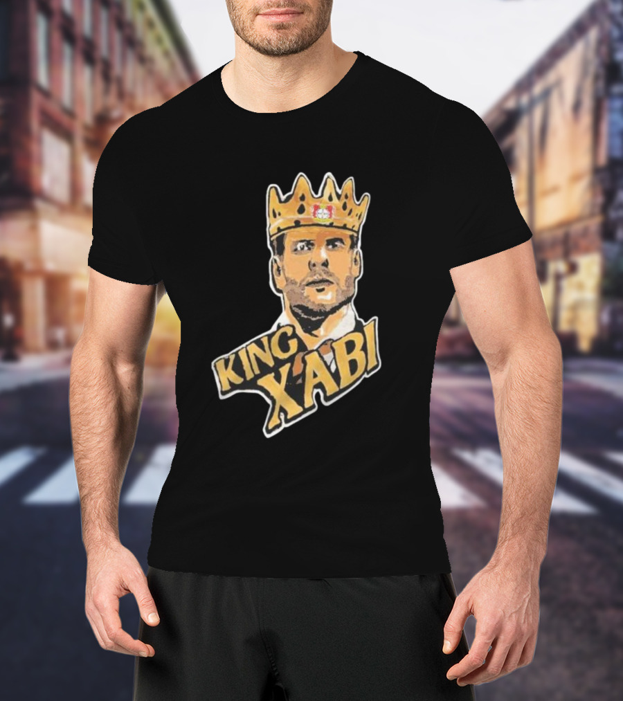 King Xabi Bayer Leverkusen Coach Icon With Crown T-Shirt