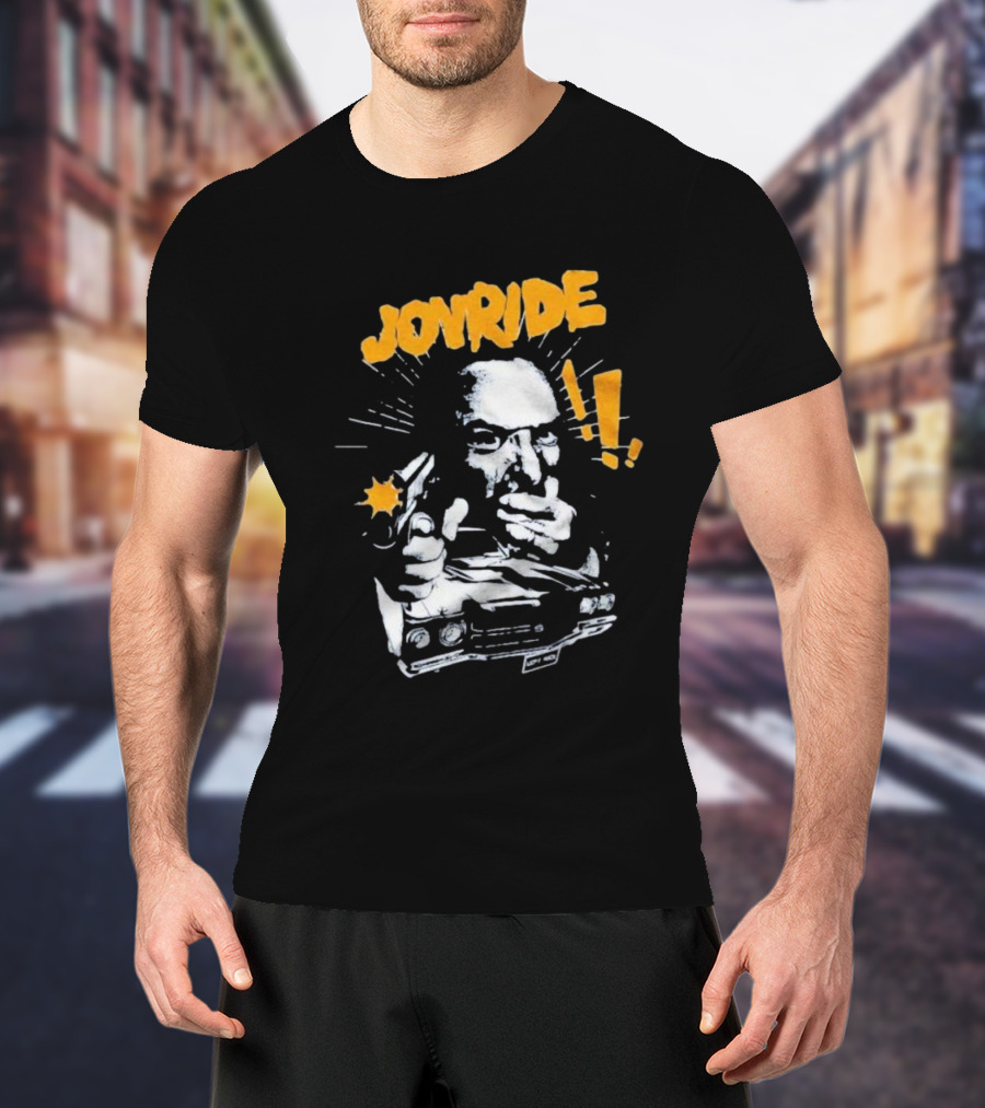 Joyride Man’s World Bold Retro Gunman Adventure T-Shirt