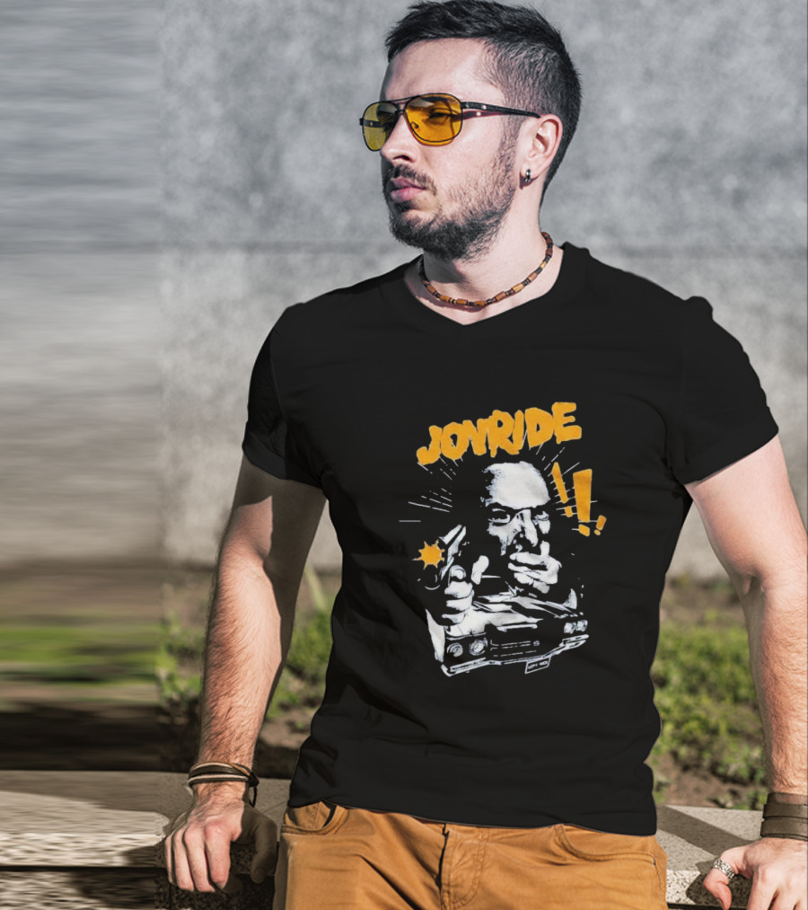 Joyride Man’s World Bold Retro Gunman Adventure T-Shirt