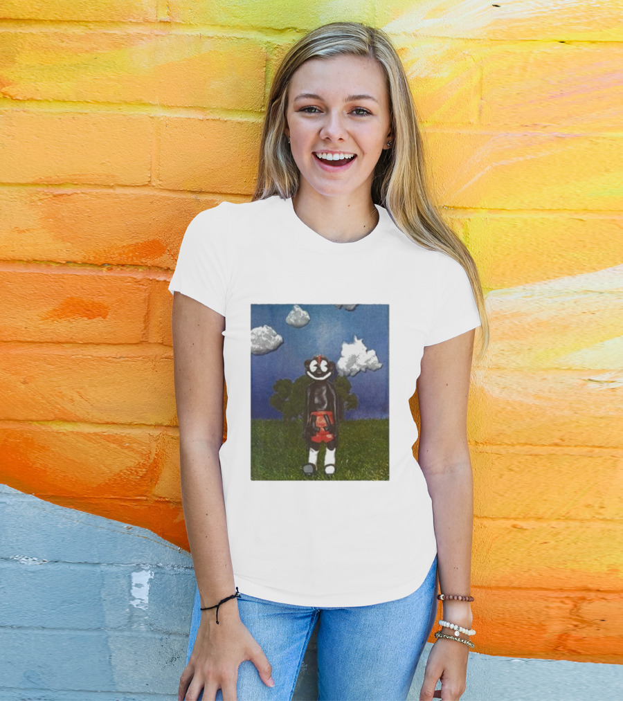 Lil Darkie Sunrise Character With Clouds And Trees T-Shirt