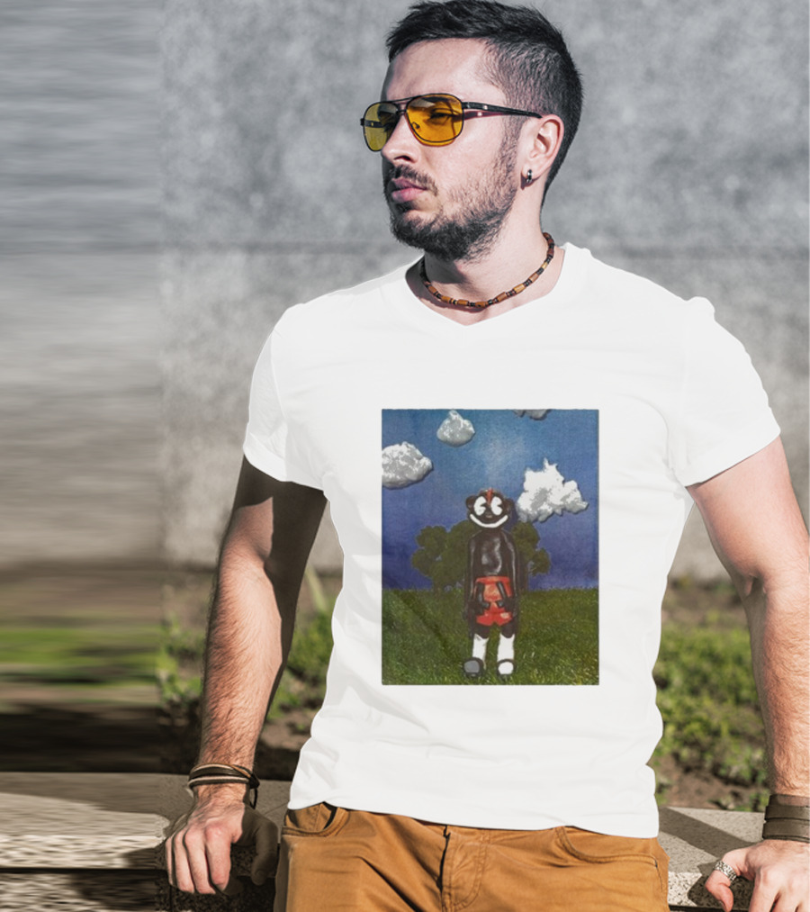 Lil Darkie Sunrise Character With Clouds And Trees T-Shirt