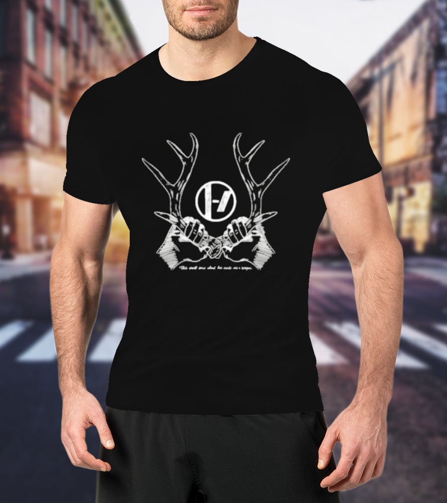 Twenty One Pilots Antler Symbol With This Small Eerie Island Has Made Me A Weapon T-Shirt