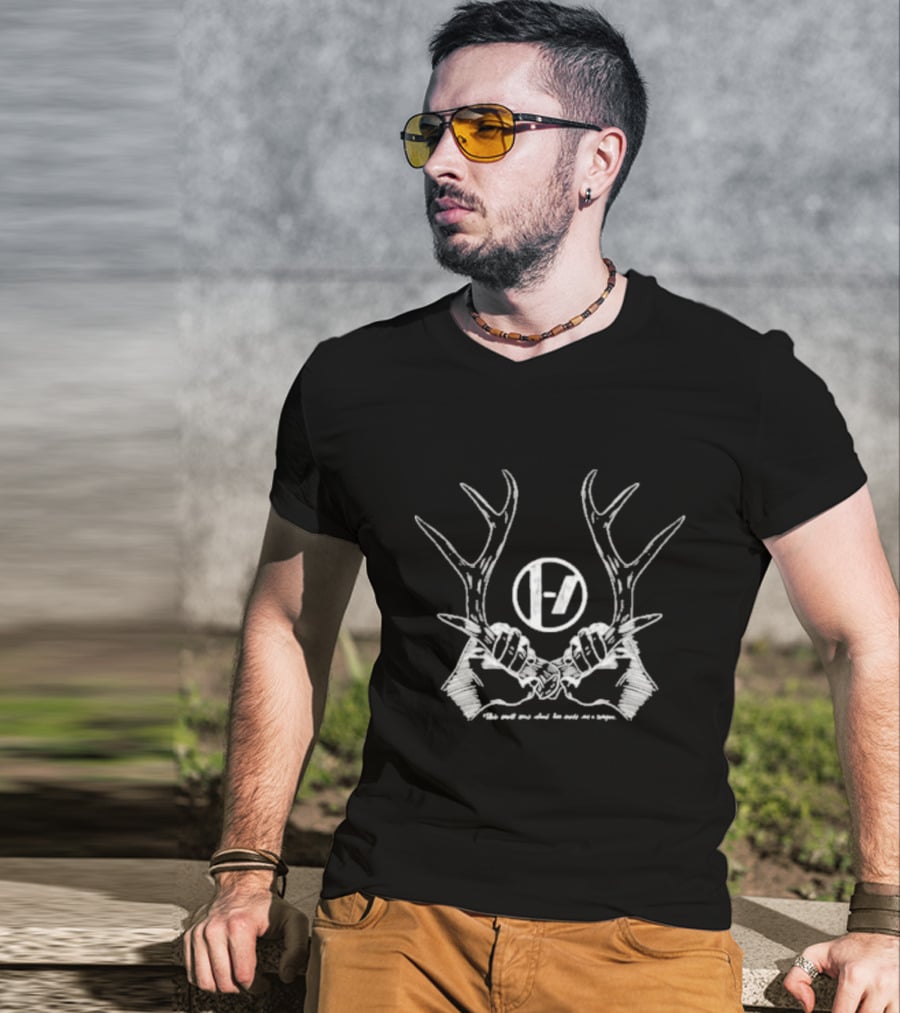 Twenty One Pilots Antler Symbol With This Small Eerie Island Has Made Me A Weapon T-Shirt
