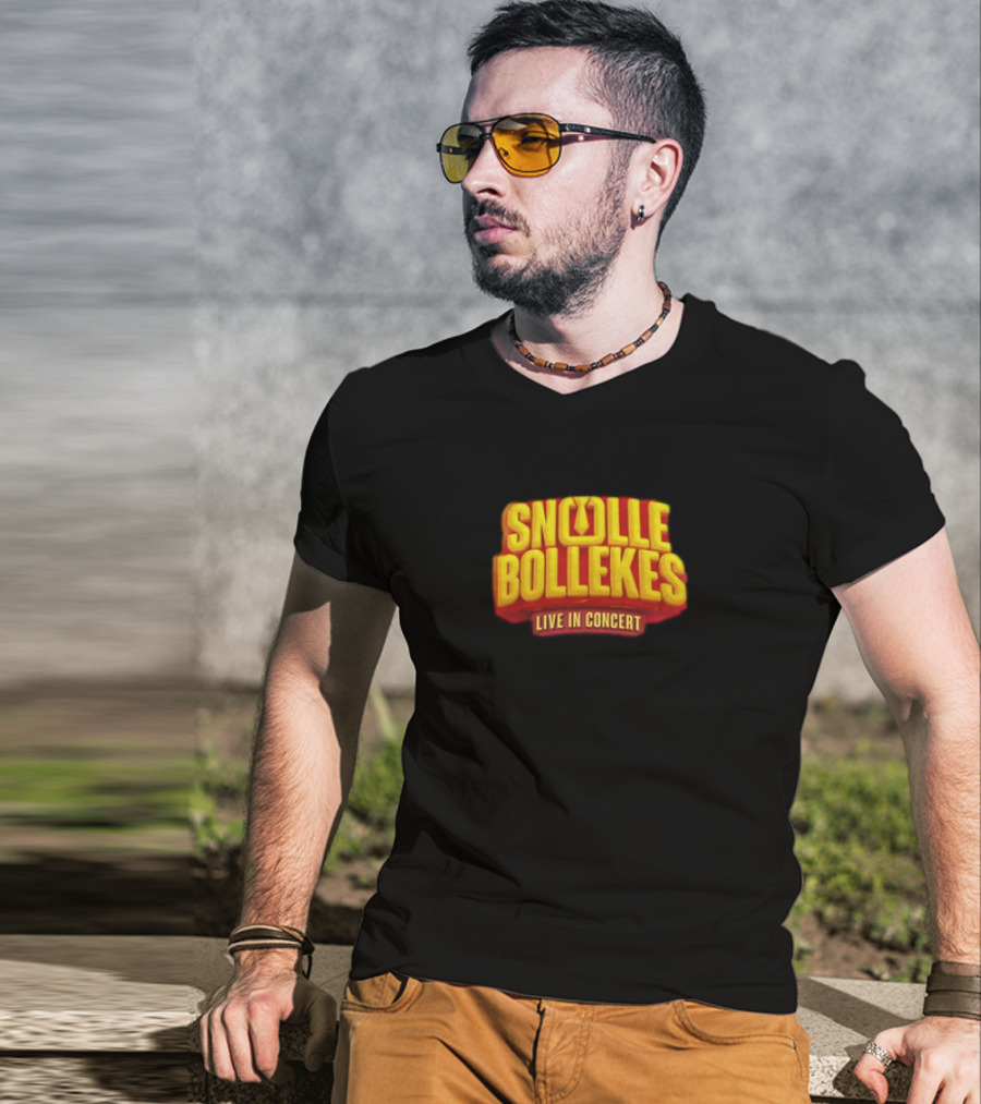 Snollebollekes Live In Concert Official Merchandise Rode T-Shirt