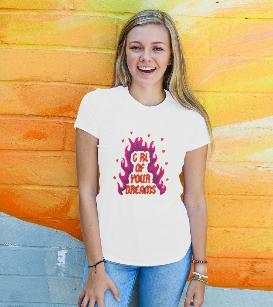 Dylan Girl Of Your Dreams Flame Hearts T-Shirt