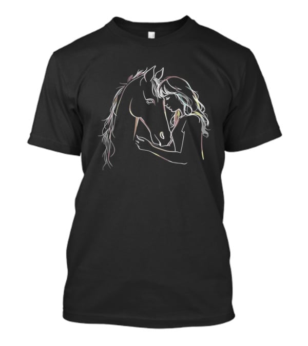 Horse Lover Equestrian Embrace Horseback Riding T-Shirt